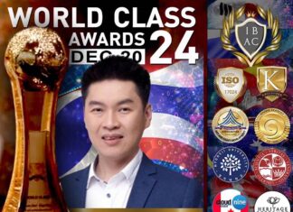 คุณเอกสุรีย์ ตั้งเวนิชเจริญสุข ผู้บริหารสูงสุด บริษัท ศรีสุรีย์คูลลิ่ง จํากัด คว้ารางวัล WORLD CLASS AWARDS 2024 ในสาขา The Best CEO