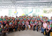 เปิดอาคาร ส.ศิลปินตลก ณ วัดรางหมัน “นายกโอบะ – ถั่วแระ – หยอง ” นำทีมสืบสานประเพณีไทยรดน้ำขอพรผู้อาวุโส