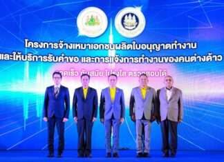 กรมการจัดหางาน เปิดตัว “Outsourcing Service” ใบอนุญาตทำงานคนต่างด้าว โฉมใหม่! สู่ดิจิทัล เตรียมพร้อมเปิดให้บริการ 1 กันยานี้